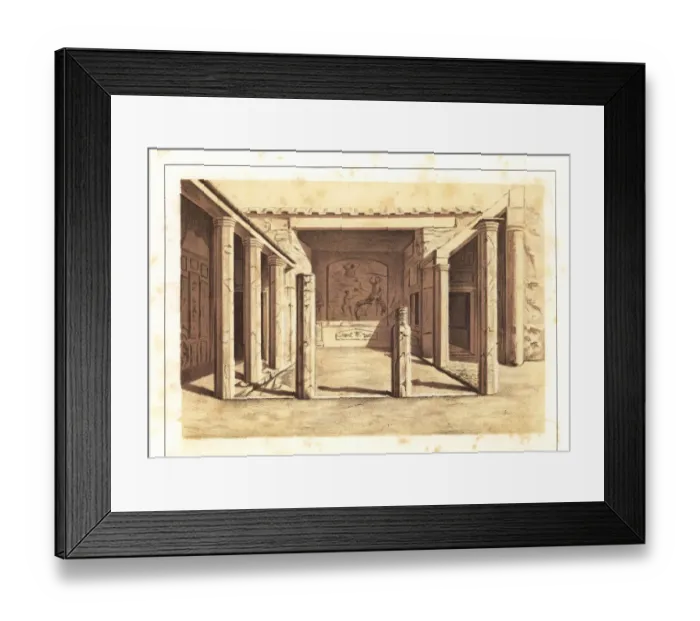 Framed Print : View of the Venereum of the House of Sallust Framed Print : View of the Venereum of the House of Sallust