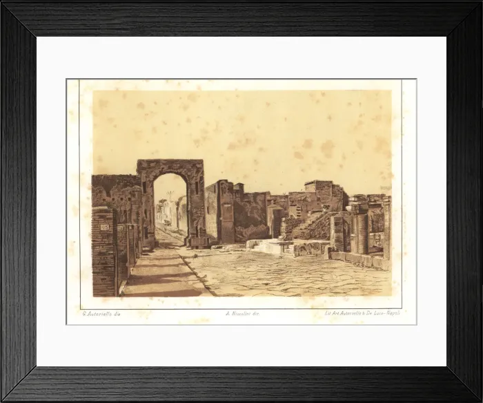 Framed Print : View of the Temple of Fortuna Augusta, Pompeii Framed Print : View of the Temple of Fortuna Augusta, Pompeii