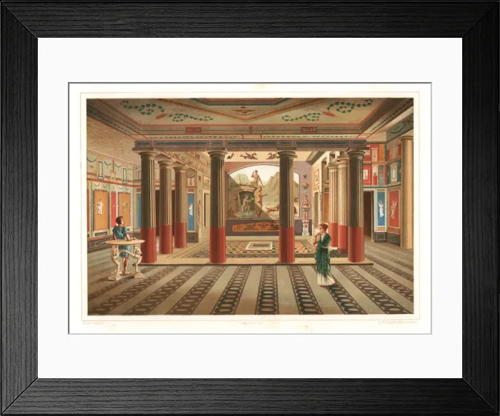 Framed Print : View of the Venereum of the House of Sallust