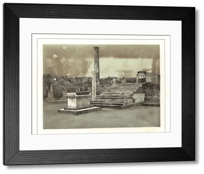 Framed Print : View of the Temple of Venus near the Marina Gate, Pompeii Framed Print : View of the Temple of Venus near the Marina Gate, Pompeii