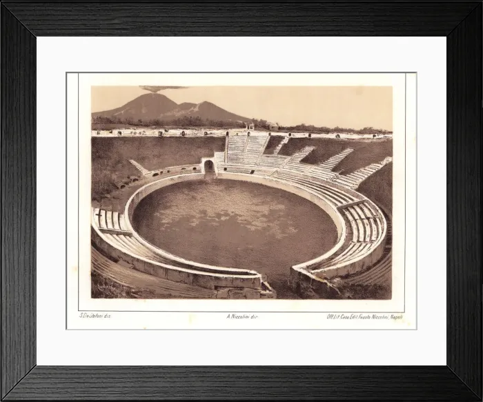 Framed Print : Interior the Ampitheatre, Pompeii Framed Print : Interior the Ampitheatre, Pompeii