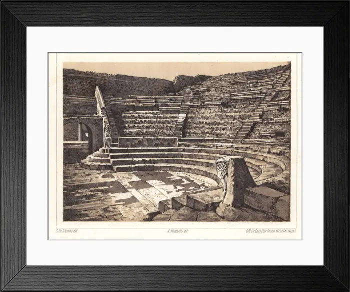 Framed Print : Interior of the Small Theatre or Odeon, Pompeii VIII. 7. 19 Framed Print : Interior of the Small Theatre or Odeon, Pompeii VIII. 7. 19