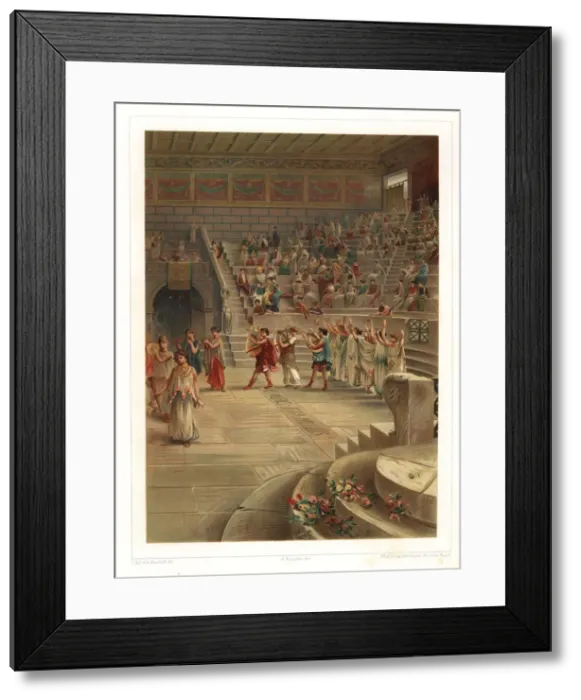 Framed Print : Interior of the Small Theatre or Odeon, Pompeii VIII. 7. 19 Framed Print : Interior of the Small Theatre or Odeon, Pompeii VIII. 7. 19