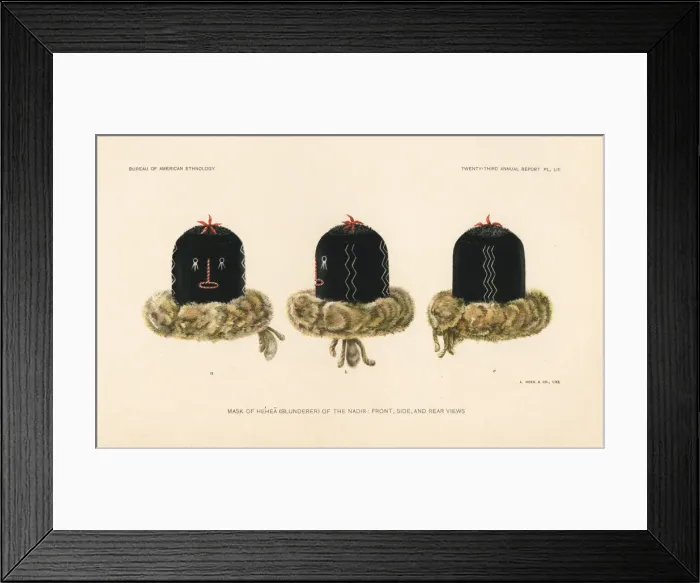 Framed Print : Mask of the Hehea (Blunderer) of the Nadir, Zuni nation Framed Print : Mask of the Hehea (Blunderer) of the Nadir, Zuni nation