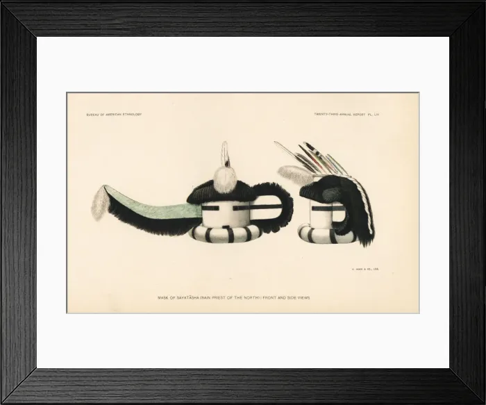 Framed Print : Mask of the Sayatasha, Rain Priest of the North, Zuni Nation Framed Print : Mask of the Sayatasha, Rain Priest of the North, Zuni Nation