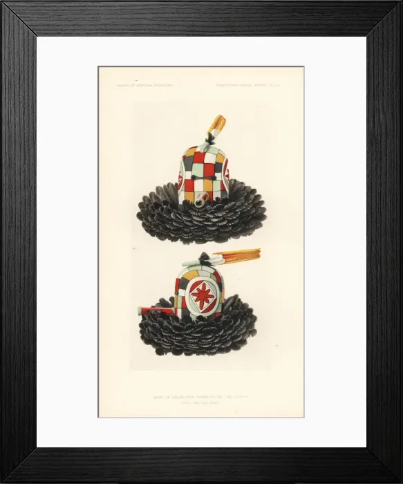 Framed Print : Mask of Salimobiya, Warrior of the Zenith, Zuni Nation Framed Print : Mask of Salimobiya, Warrior of the Zenith, Zuni Nation