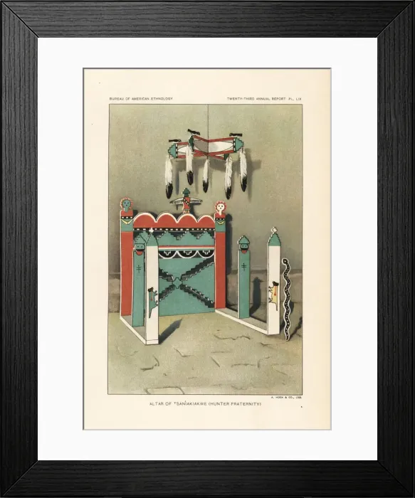 Framed Print : Altar of Tsaniakiakwe, Hunter Fraternity, Zuni Nation Framed Print : Altar of Tsaniakiakwe, Hunter Fraternity, Zuni Nation