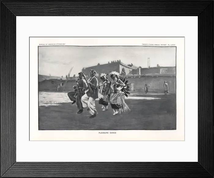 Framed Print : Men and corn maidens performing the Pleasure Framed Print : Men and corn maidens performing the Pleasure