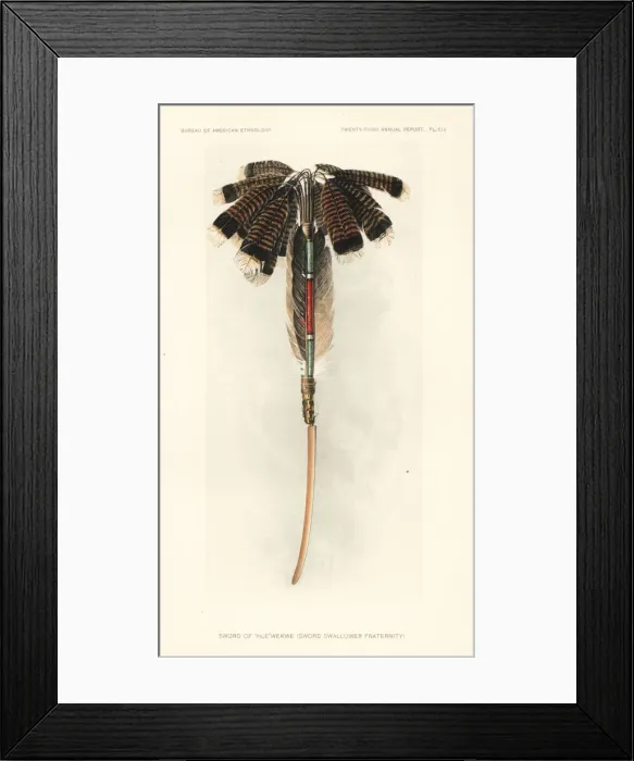 Framed Print : Sword of the Thle wekwe, Sword Swallower Fraternity Framed Print : Sword of the Thle wekwe, Sword Swallower Fraternity