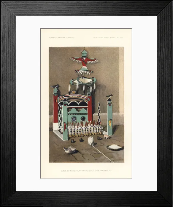 Framed Print : Altar of Ma tke Thlan nakwe, Great Fire Fraternity Framed Print : Altar of Ma tke Thlan nakwe, Great Fire Fraternity