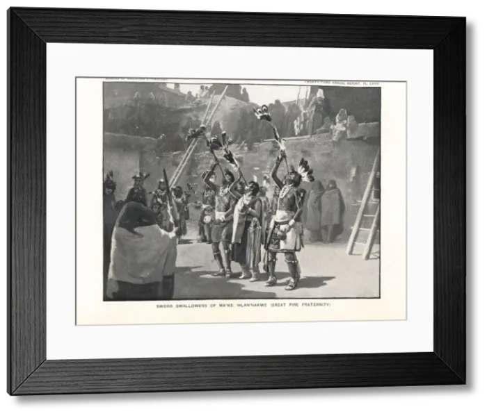 Framed Print : Sword swallowers of the Ma tke Thlan nakwe Framed Print : Sword swallowers of the Ma tke Thlan nakwe