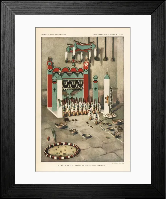 Framed Print : Altar of Ma tke Tsan nakwe, Little Fire Fraternity Framed Print : Altar of Ma tke Tsan nakwe, Little Fire Fraternity