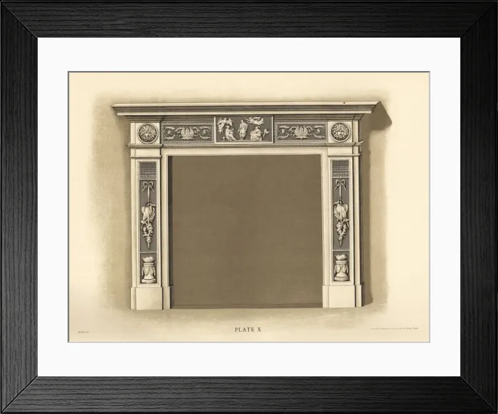 Framed Print : Mantelpiece from Longton Hall Framed Print : Mantelpiece from Longton Hall