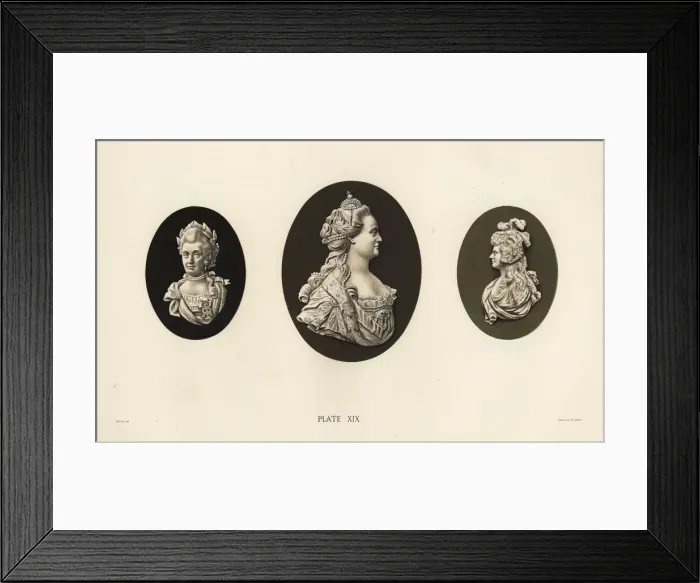 Framed Print : Portraits of Maria, Catherine II and Princess Elizabeth Framed Print : Portraits of Maria, Catherine II and Princess Elizabeth