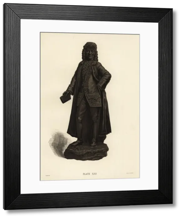 Framed Print : Basalt portrait of Voltaire Framed Print : Basalt portrait of Voltaire