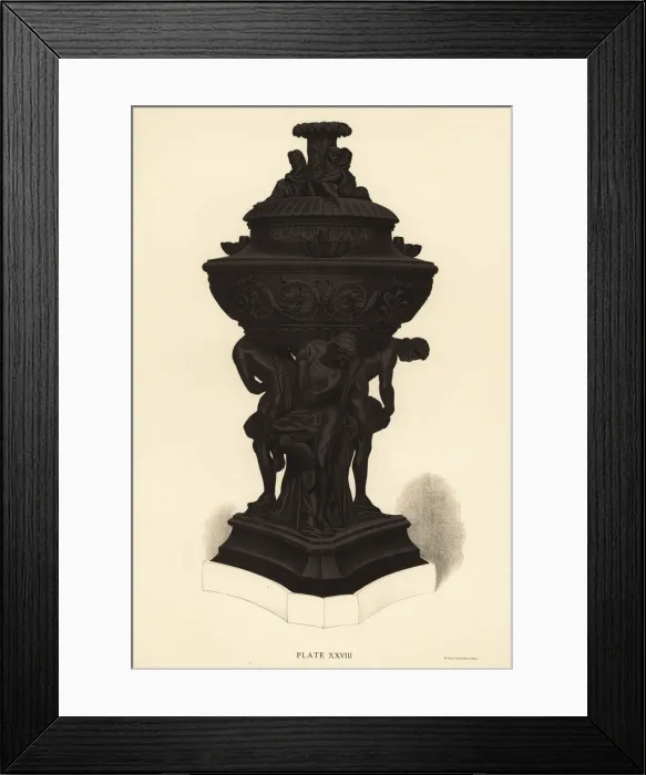Framed Print : Basalt vase for a lamp Framed Print : Basalt vase for a lamp