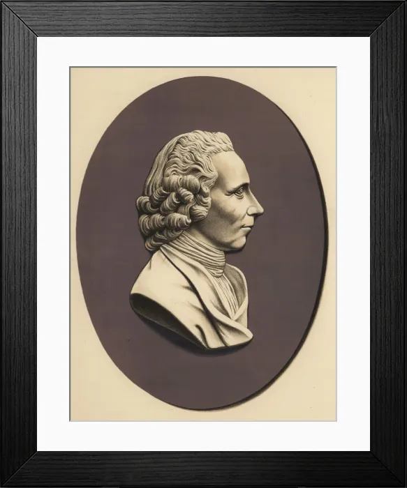 Framed Print : Portrait medallion of Joseph Priestley, clergyman Framed Print : Portrait medallion of Joseph Priestley, clergyman
