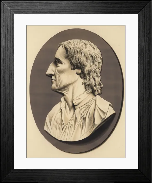 Framed Print : Portrait medallion of Robert William Boyle Framed Print : Portrait medallion of Robert William Boyle