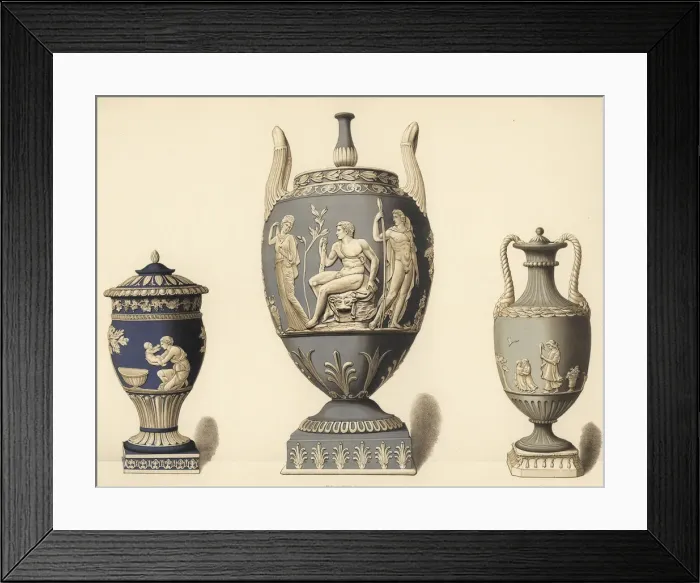 Framed Print : Vases with reliefs Framed Print : Vases with reliefs