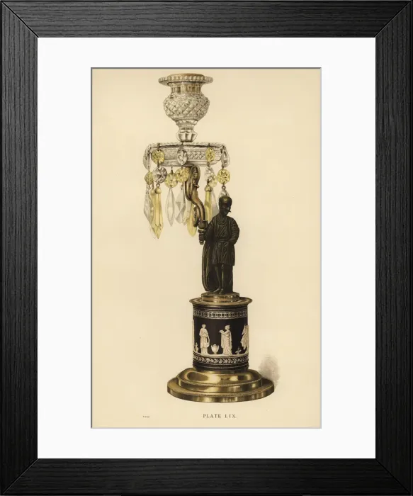 Framed Print : Candlelabra in bronze and ormolu Framed Print : Candlelabra in bronze and ormolu