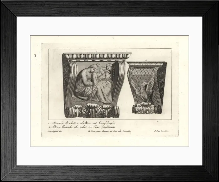 Framed Print : Ancient Roman shelf Framed Print : Ancient Roman shelf