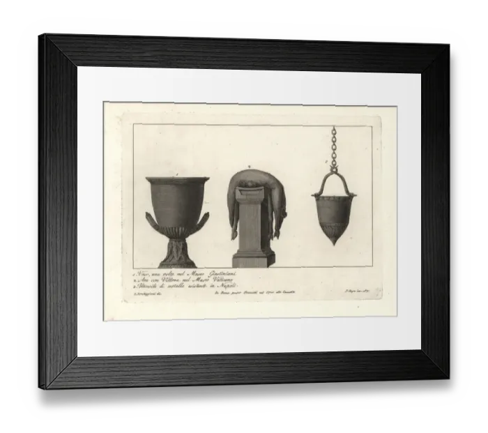 Framed Print : Vase, altar and utensil Framed Print : Vase, altar and utensil
