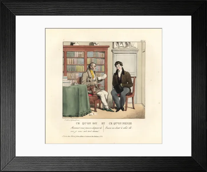 Framed Print : Gentleman in the study of an advisor Framed Print : Gentleman in the study of an advisor
