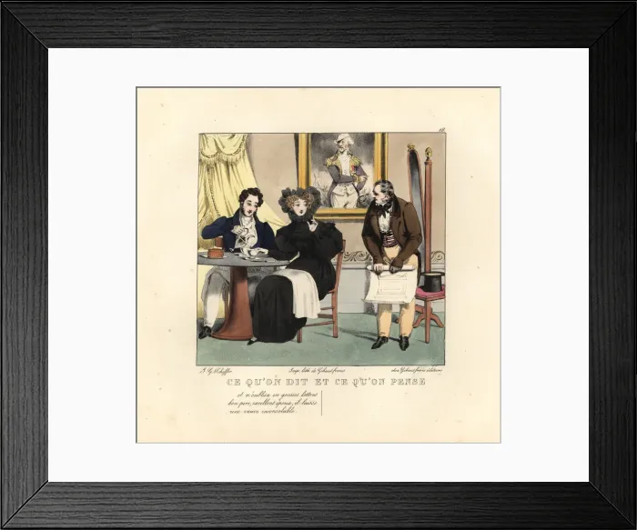 Framed Print : Widow and young man taking coffee in a restaurant Framed Print : Widow and young man taking coffee in a restaurant