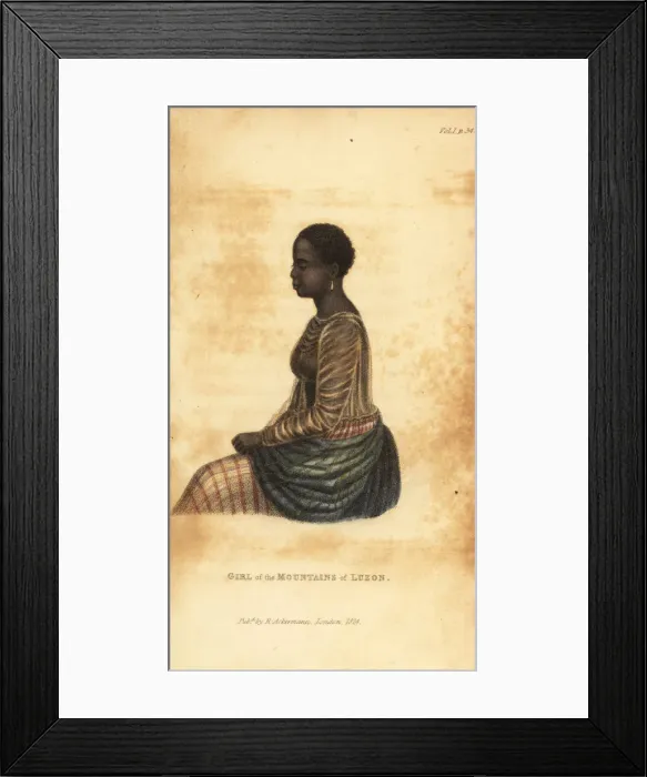 Framed Print : Girl of the mountains of Luzon, the Phiippines Framed Print : Girl of the mountains of Luzon, the Phiippines
