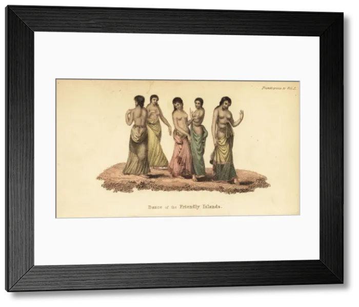 Framed Print : Women dancing for Queen Tine on the Island of Tonga Framed Print : Women dancing for Queen Tine on the Island of Tonga