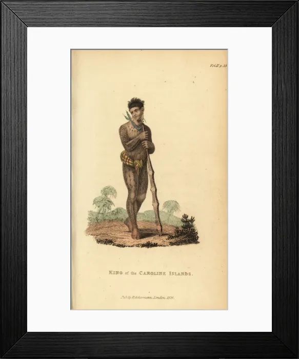 Framed Print : King of the Caroline Islands Framed Print : King of the Caroline Islands