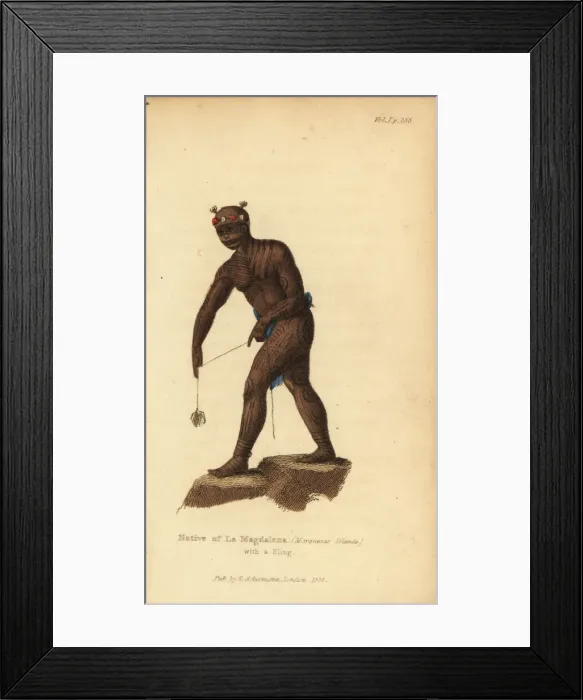 Framed Print : Native man of La Magdalena (Fatu Hiva, Marquesas Islands) Framed Print : Native man of La Magdalena (Fatu Hiva, Marquesas Islands)