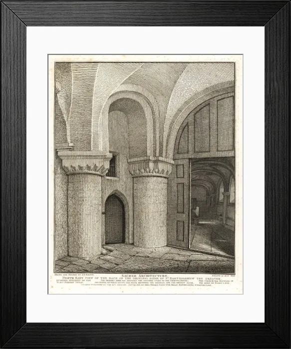 Framed Print : Back of the original altar of St. Bartholomew Framed Print : Back of the original altar of St. Bartholomew