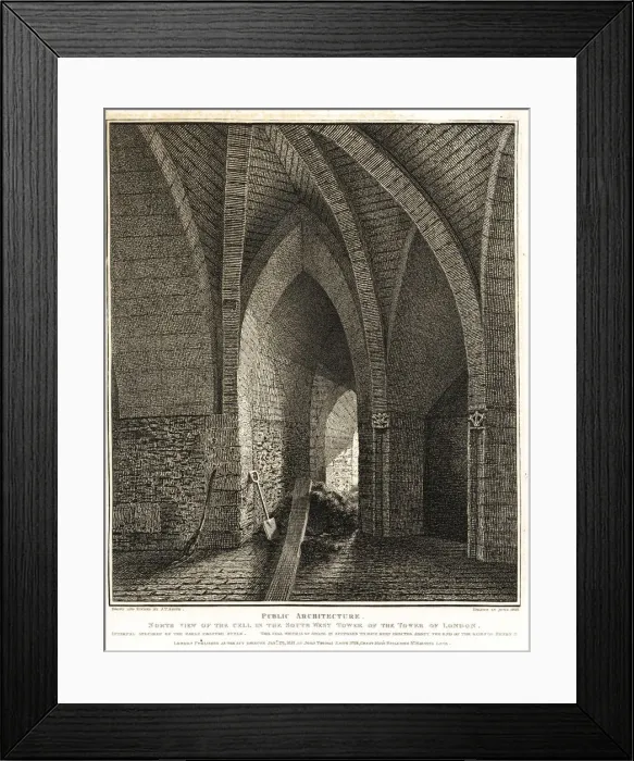 Framed Print : North view of the cell in the Southwest Tower Framed Print : North view of the cell in the Southwest Tower