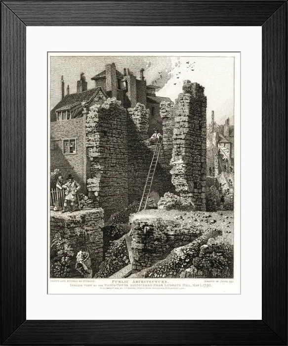 Framed Print : Inside view of the Watch Tower discovered Framed Print : Inside view of the Watch Tower discovered
