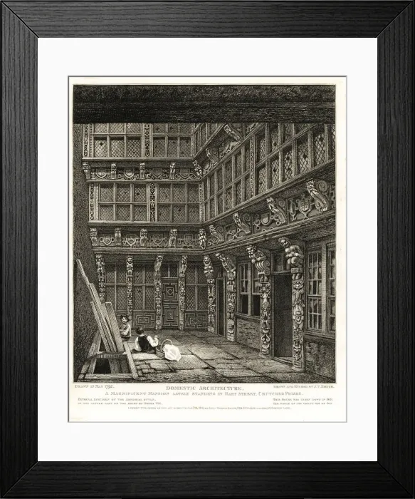 Framed Print : A magnificent Tudor mansion standing on Hart Framed Print : A magnificent Tudor mansion standing on Hart