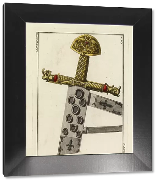 Charlemagnes sword, sheath and hilt