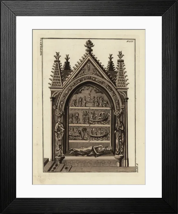 Framed Print : Tomb of King Dagobert I (603-639AD) in Framed Print : Tomb of King Dagobert I (603-639AD) in