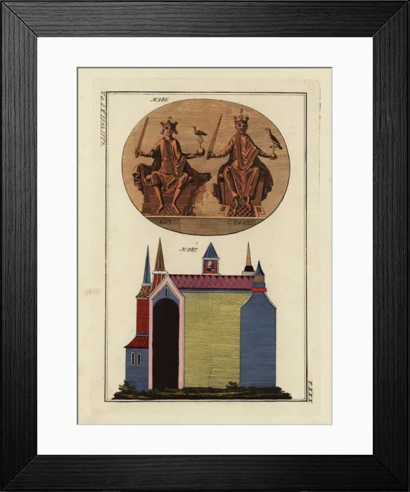 Framed Print : German kings and a Norman chapel