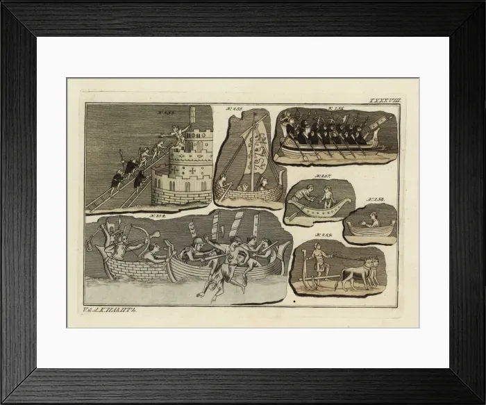 Framed Print : Norman warfare and seacraft Framed Print : Norman warfare and seacraft