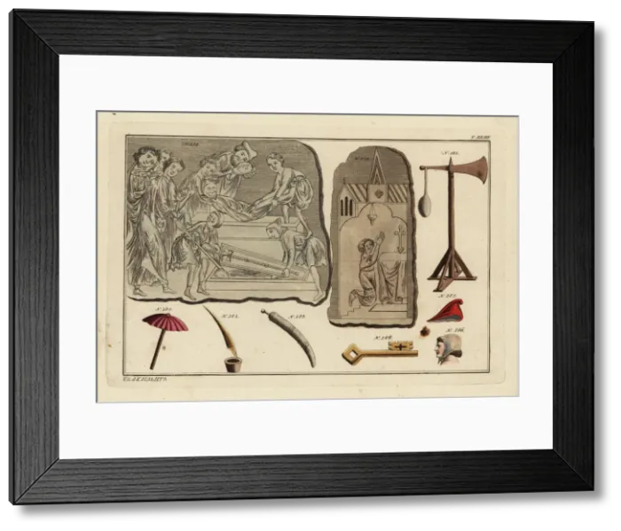 Framed Print : Norman funeral, chapel and equipment Framed Print : Norman funeral, chapel and equipment