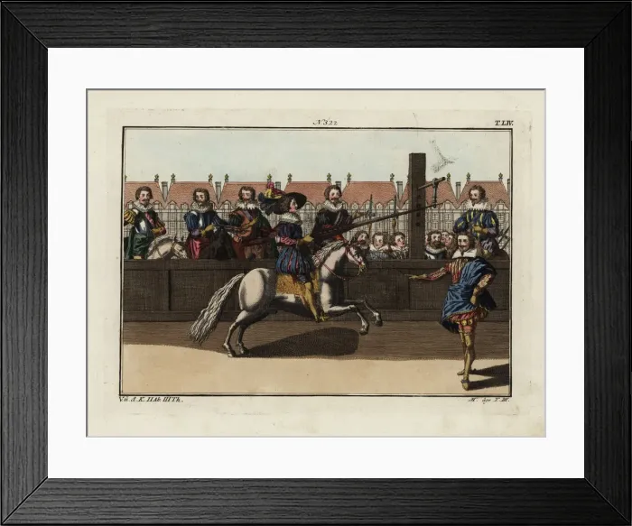 Framed Print : Jousting at a ring Framed Print : Jousting at a ring