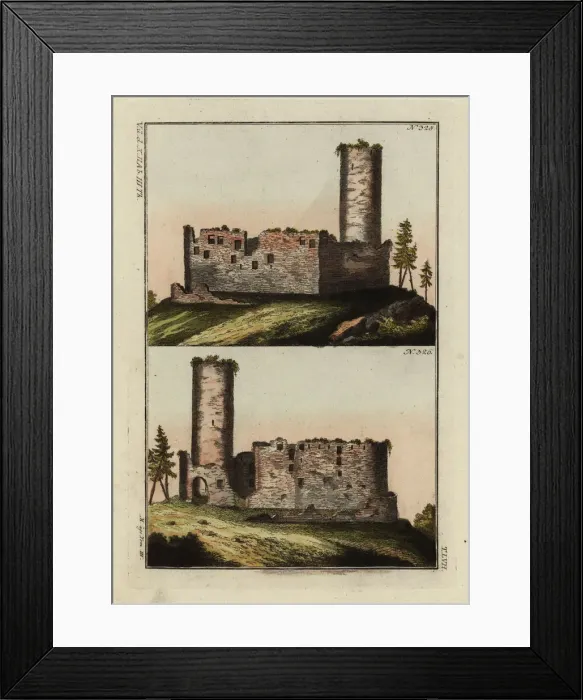Framed Print : Ruins of an ancient knights castle Framed Print : Ruins of an ancient knights castle