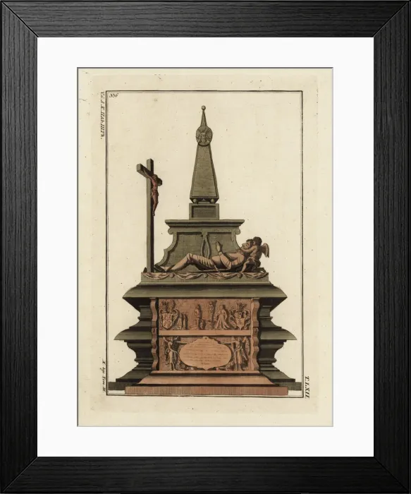 Framed Print : Tomb of a knight who had participated in a crusade Framed Print : Tomb of a knight who had participated in a crusade