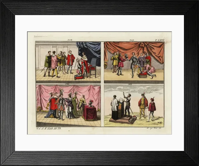 Framed Print : Ceremonies of knighthood Framed Print : Ceremonies of knighthood