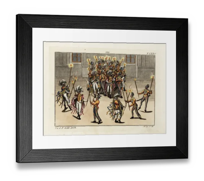 Framed Print : Knights performing the Torch Dance (Fackeltanz) Framed Print : Knights performing the Torch Dance (Fackeltanz)