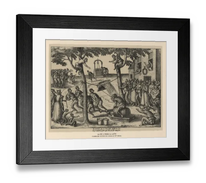 Framed Print : A monkey mounted on a barrel tilting at a basin Framed Print : A monkey mounted on a barrel tilting at a basin