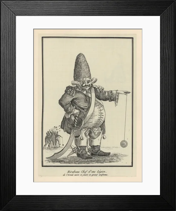 Framed Print : Caricature of Andre Boniface Louis Riqueti Framed Print : Caricature of Andre Boniface Louis Riqueti