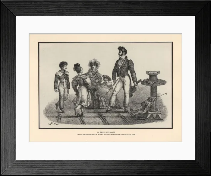 Framed Print : Children dancing in front of a dance master Framed Print : Children dancing in front of a dance master