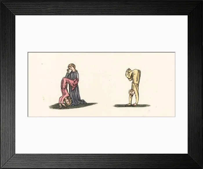 Framed Print : Herodias tumbling and dancing Framed Print : Herodias tumbling and dancing